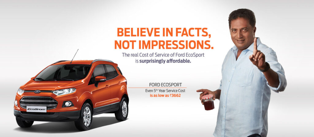 Ford Advertisement starring the best actor and villian of all times Prakash Raj